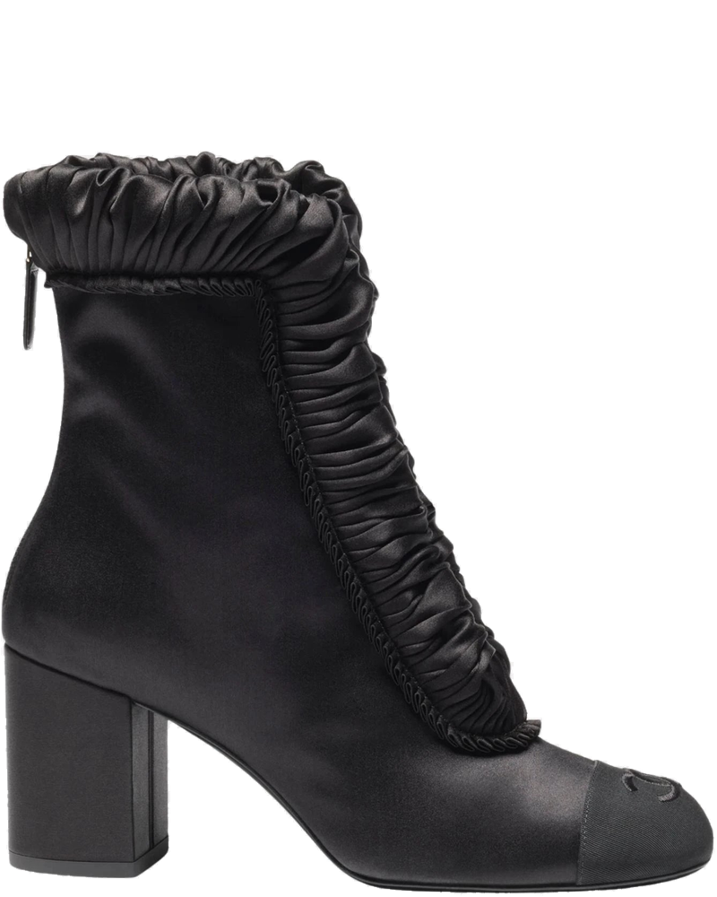 Ankle Boots Silk Satin & Grosgrain Chanel – Гарантія оригінальності