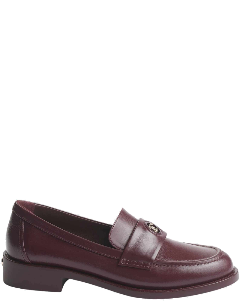 Оригінальна Moccasins Calfskin Burgundy Chanel