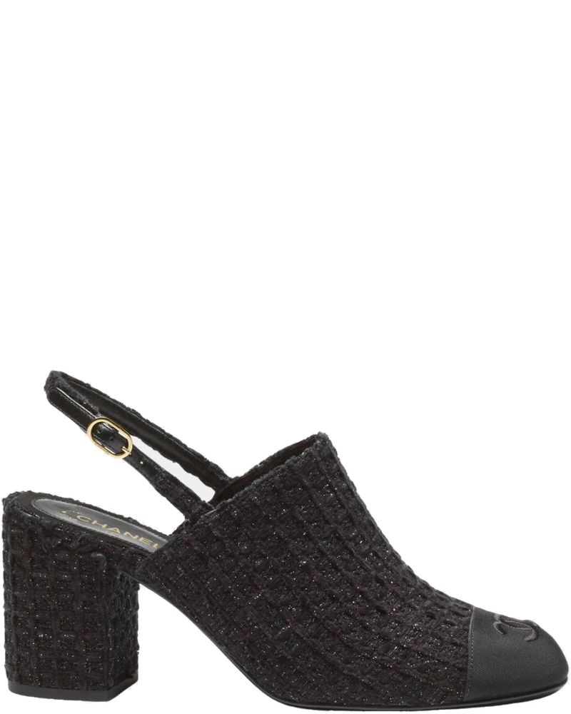 Оригінальна Slingback In Cotton Tweed & Grosgrain Chanel