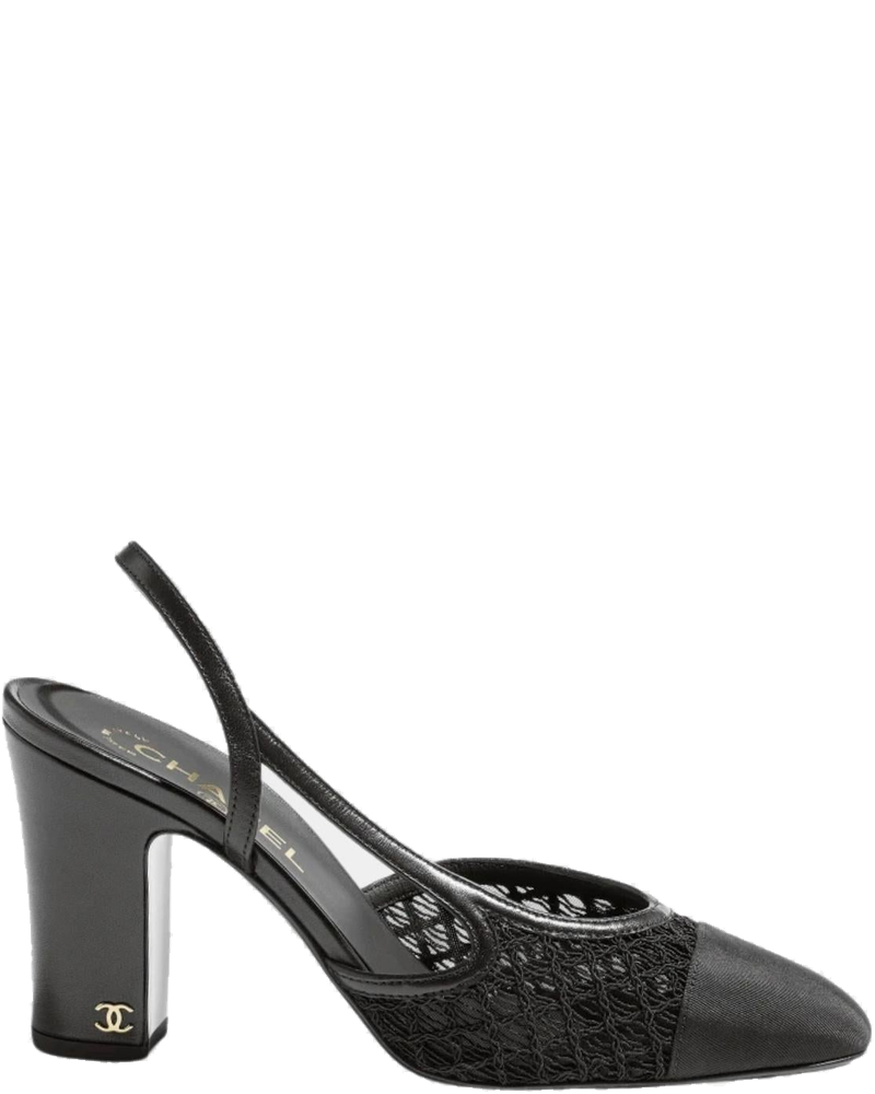 Slingbacks In Embroidery And Grosgrain Chanel – Гарантія оригінальності