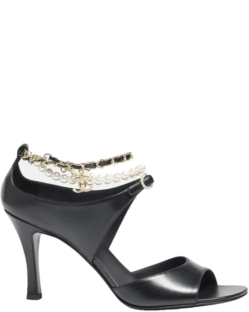 Heeled Sandals In Black Chanel оригінал – Купити в Україні
