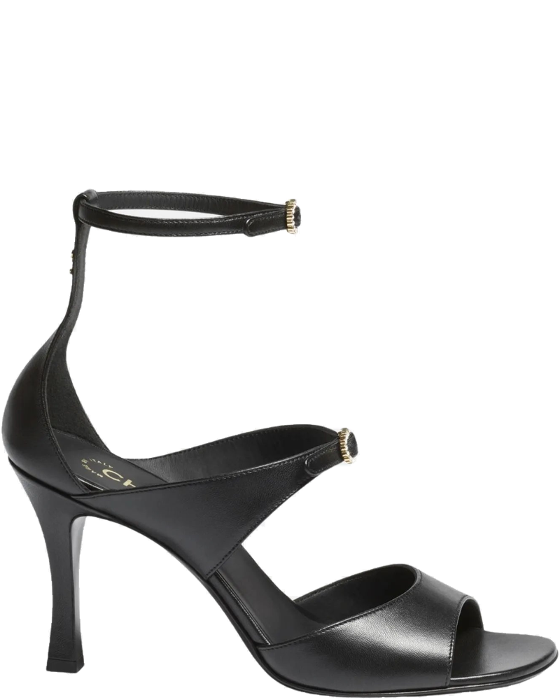 Heeled Sandals In Black Lambskin Chanel оригінал – Купити в Україні