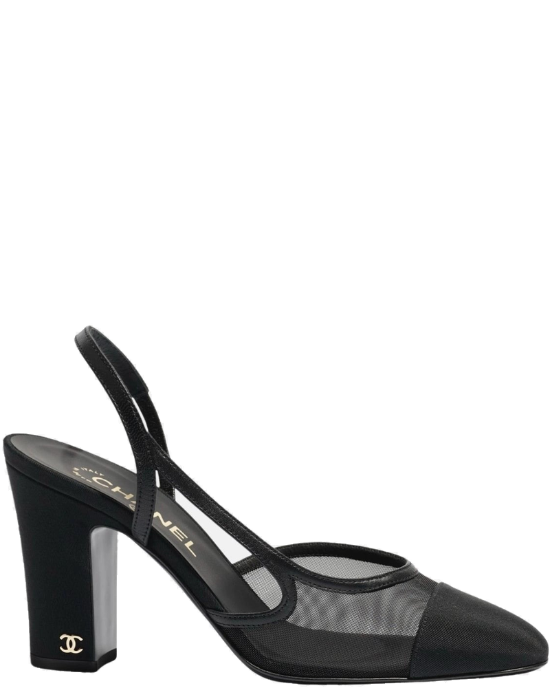Heeled Slingbacks In Mesh And Grosgrain Chanel оригінал – Купити в Україні