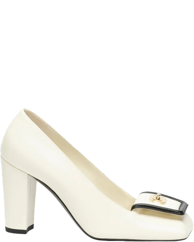 Оригінальна Pumps In Ivory & Black Lambskin Chanel