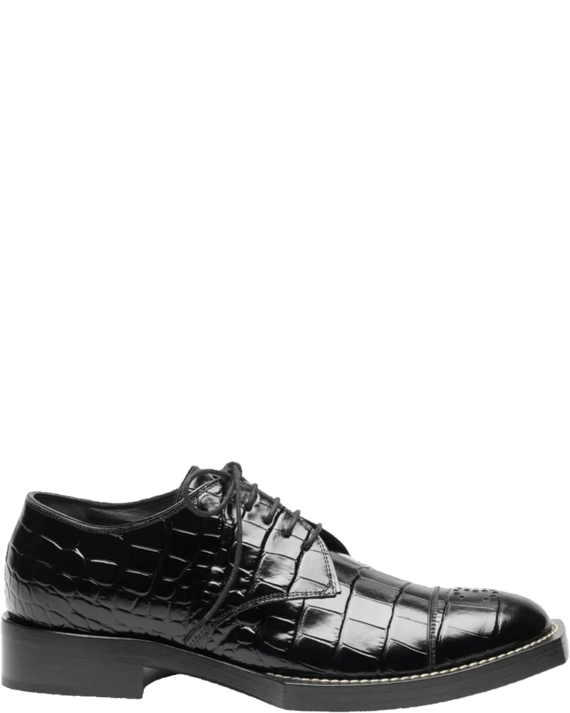 Lace-Up Shoes In Crocodile Embossed Patent Calfskin Chanel – Гарантія оригінальності