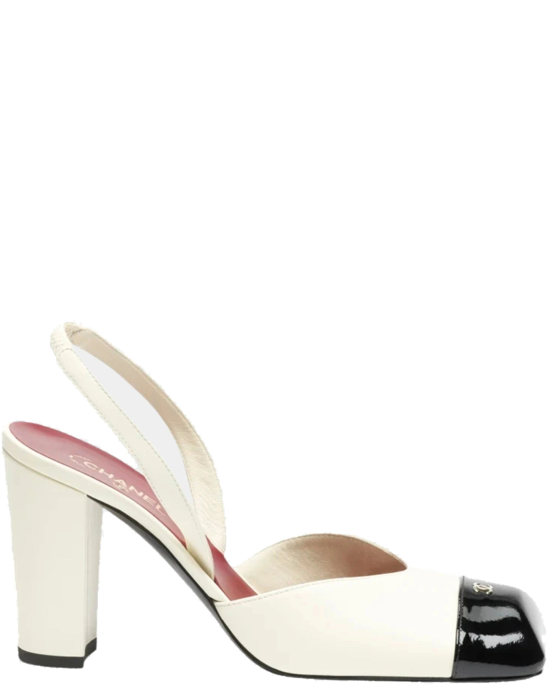Оригінальна Slingbacks In Lambskin And Patent Calfskin Chanel