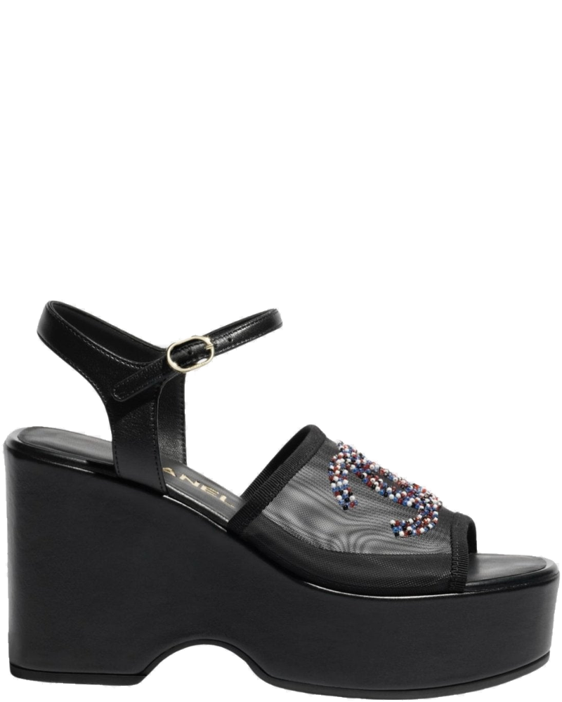 Sandals In Mesh And Glass Beads Chanel – Гарантія оригінальності