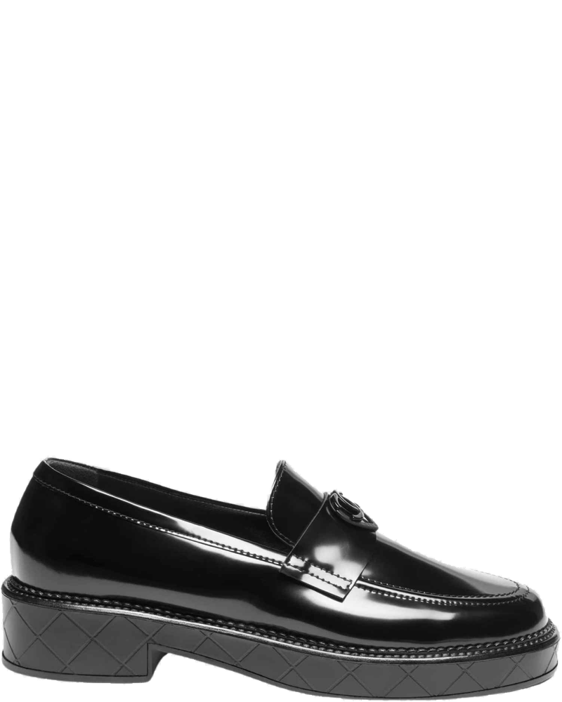 Оригінальна Moccasins Shiny Calfskin Black Chanel