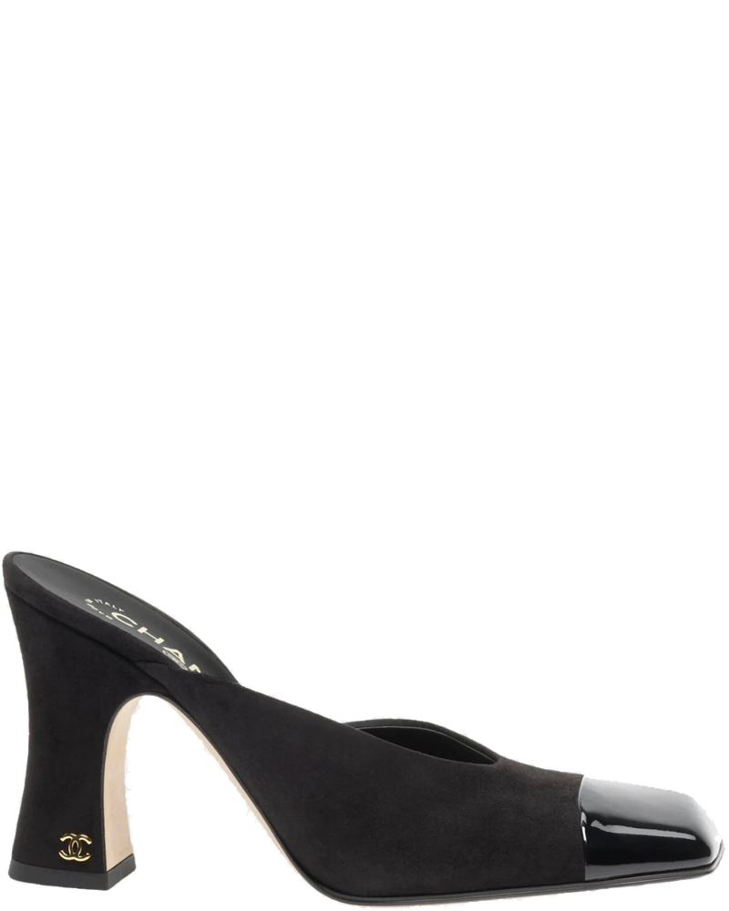 Оригінальна Mules In Suede Kidskin & Patent Calfskin Chanel