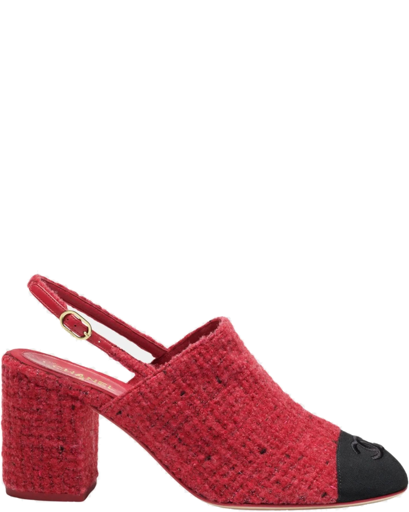 Оригінальна Slingbacks In Tweed And Grosgrain Chanel