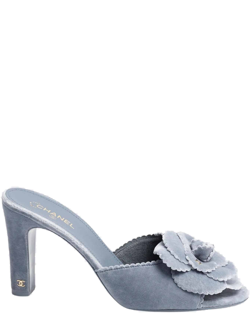 Mules Velvet Grey Chanel – Гарантія оригінальності