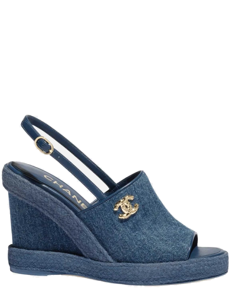 Оригінальна Sandals In Washed Out Denim Chanel