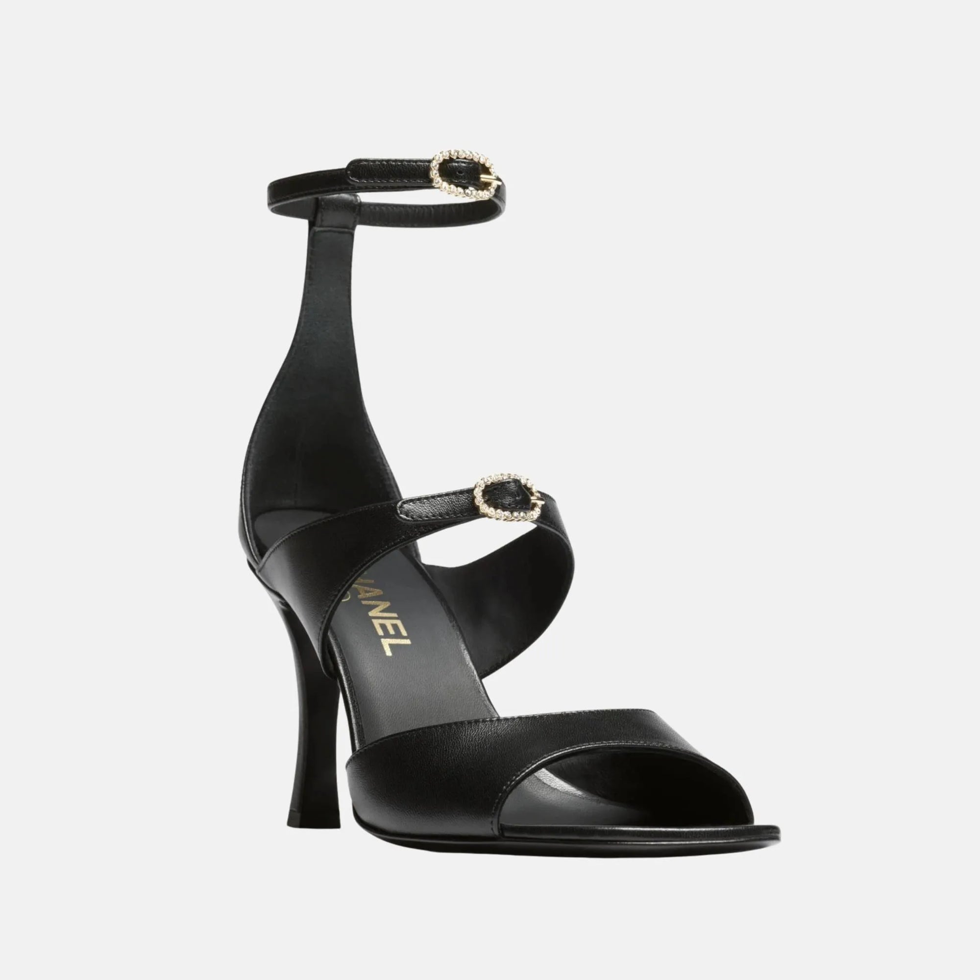 Heeled Sandals In Black Lambskin Chanel оригінал – Купити в Україні – детальний вид