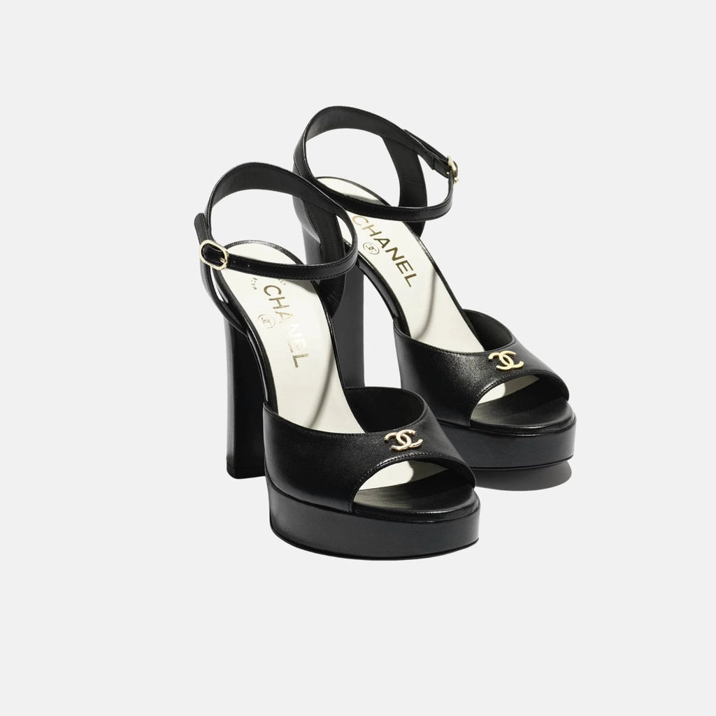 Heeled Sandals Chanel оригінал – Купити в Україні – вид ззаду