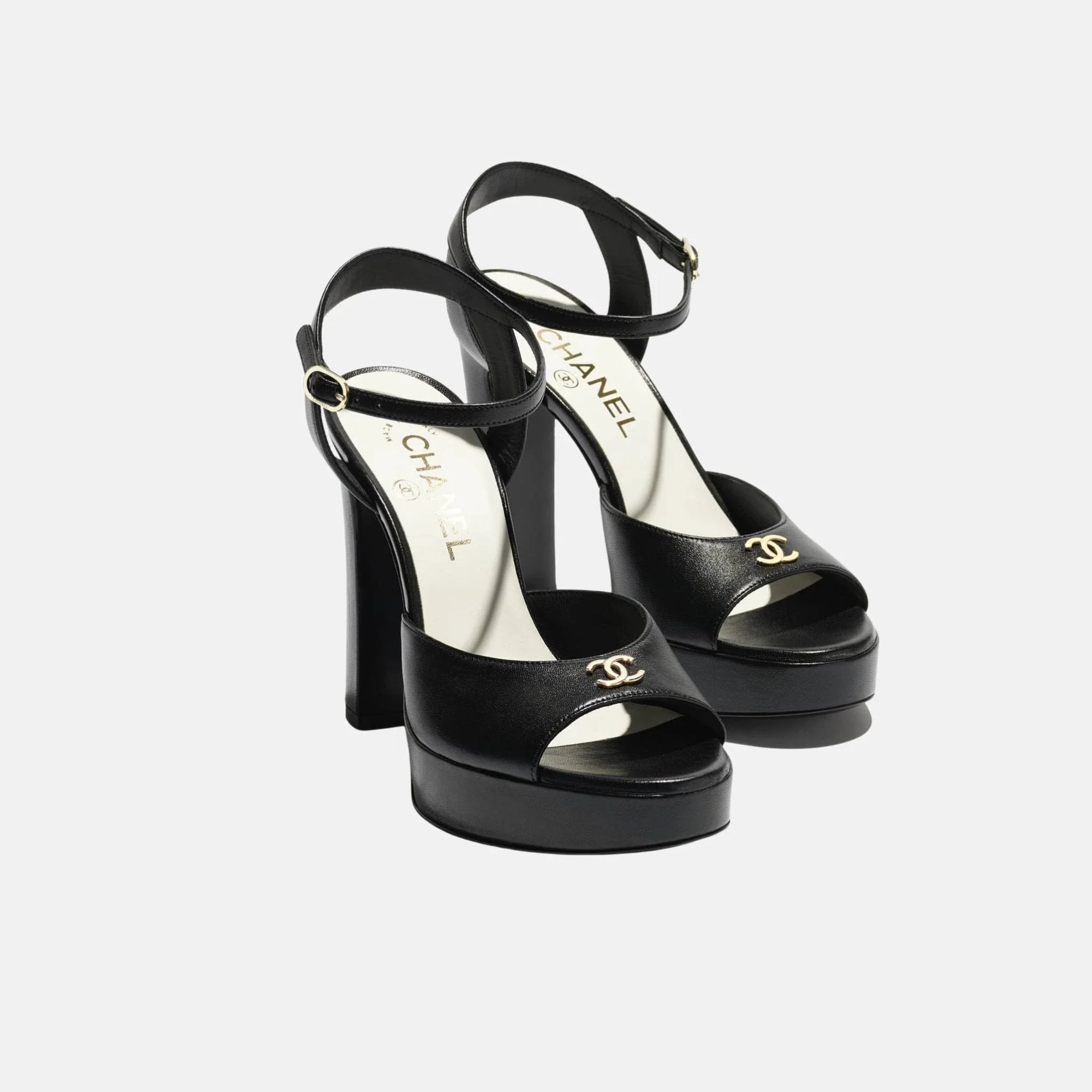 Heeled Sandals Chanel оригінал – Купити в Україні – вид ззаду