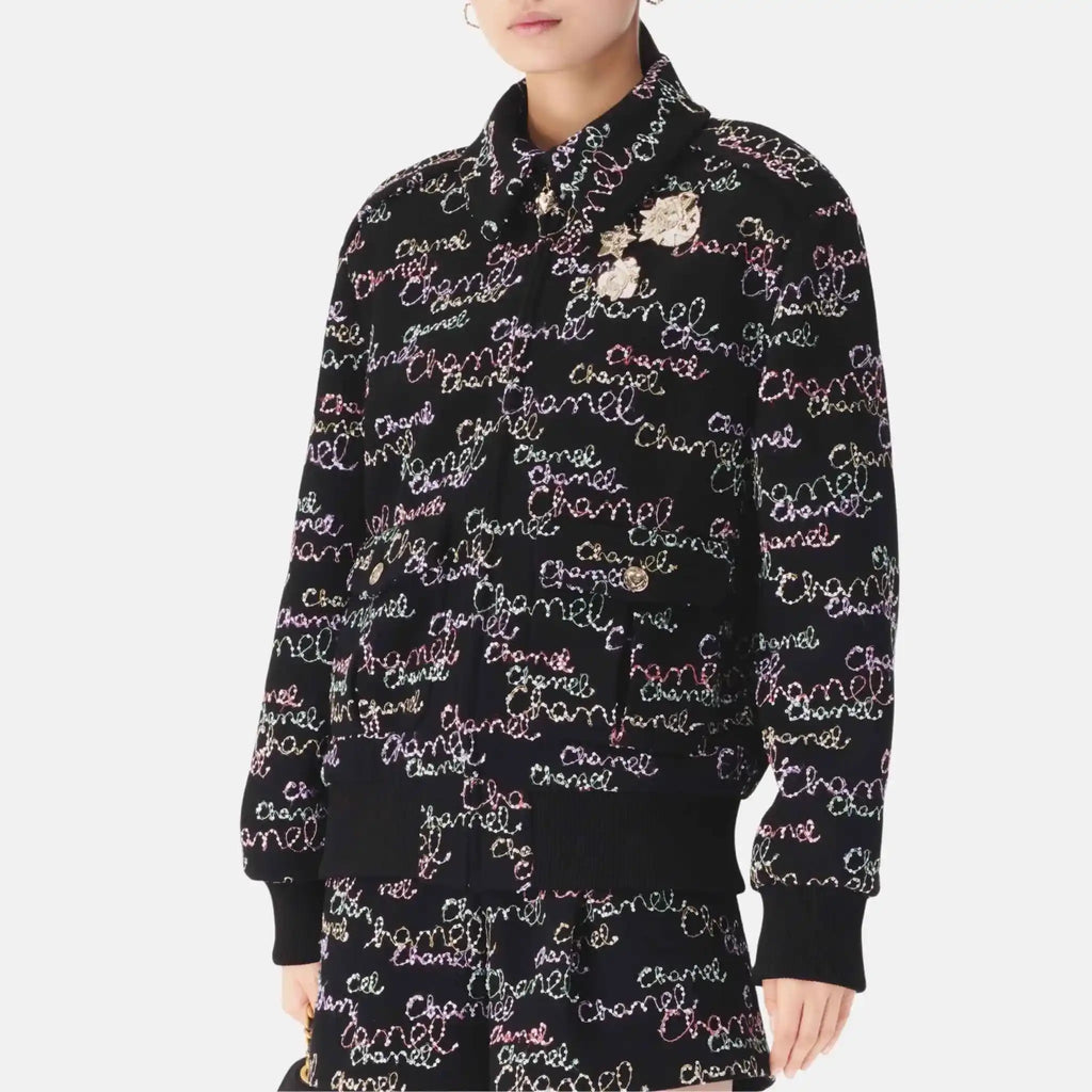 Jacket In Embroidered Wool Crepe Chanel оригінал – Купити в Україні – вид ззаду
