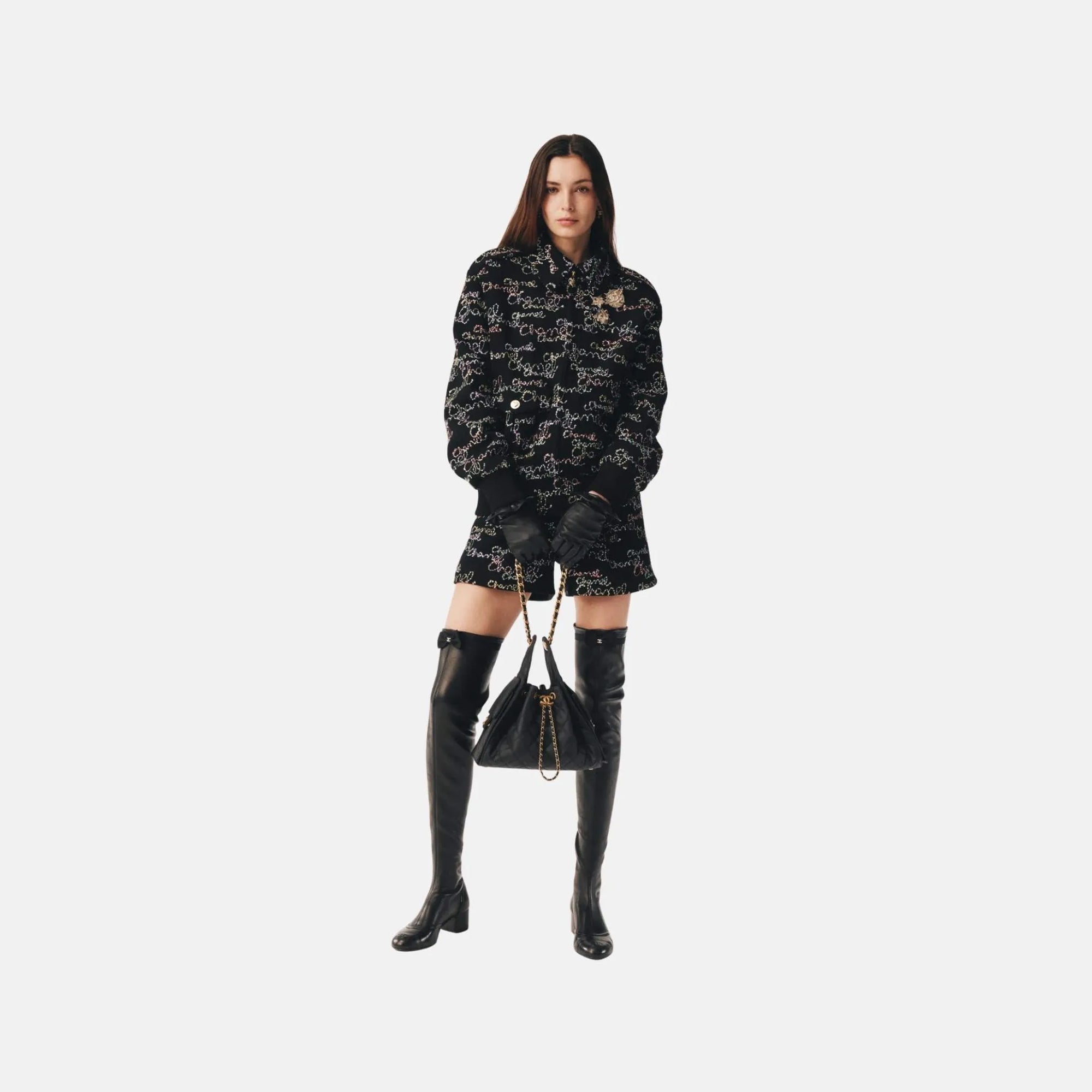 Jacket In Embroidered Wool Crepe Chanel оригінал – Купити в Україні – боковий вид