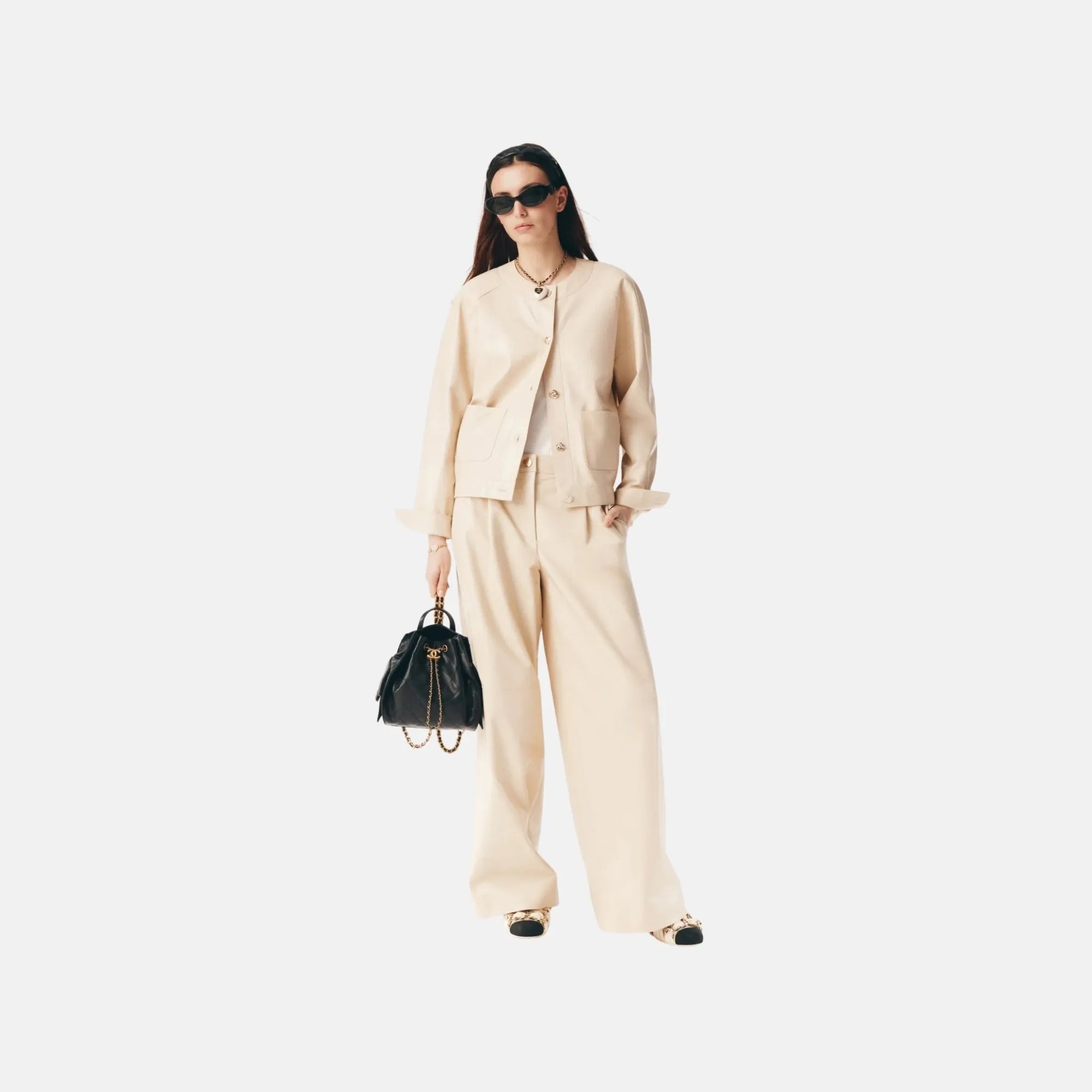 Jacket In Lambskin Chanel – Гарантія оригінальності – боковий вид