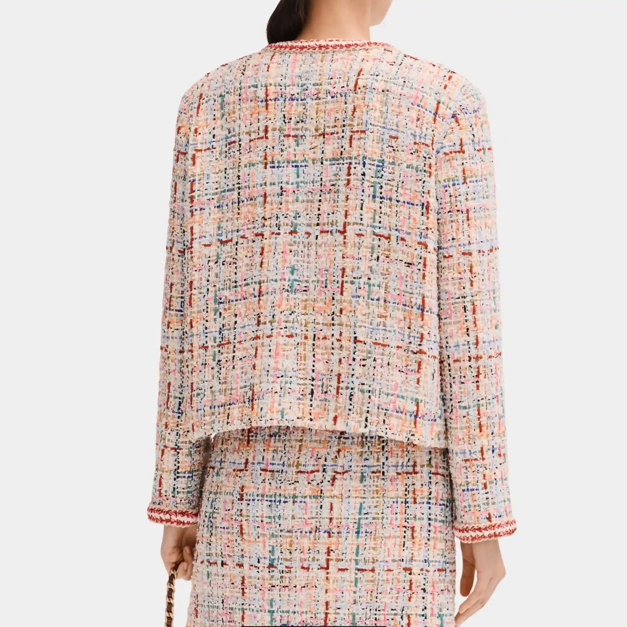 Jacket In Multicolor Cotton Tweed Chanel – Гарантія оригінальності – вид ззаду