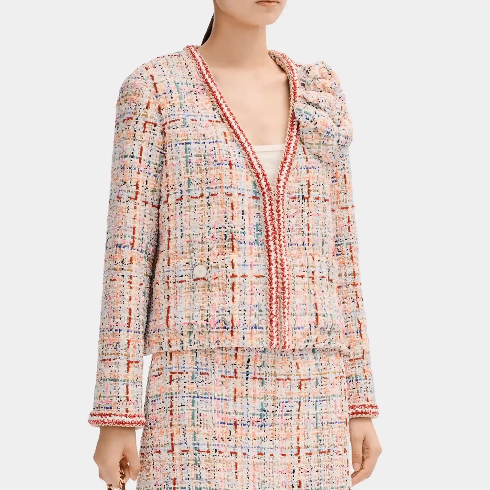 Jacket In Multicolor Cotton Tweed Chanel – Гарантія оригінальності – боковий вид