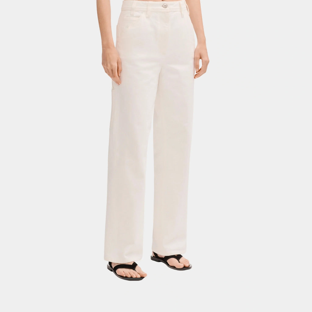 Jeans In White Washed Out Denim Chanel – Гарантія оригінальності – боковий вид