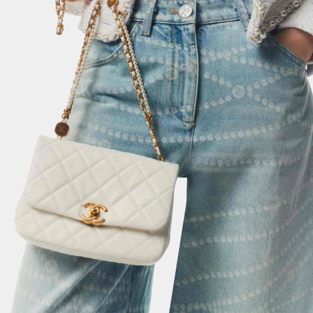 Jeans Printed Washed Denim Light Blue Chanel оригінал – Купити в Україні – вид ззаду