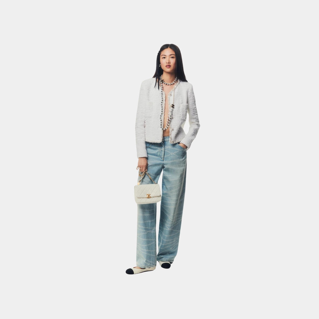 Jeans Printed Washed Denim Light Blue Chanel оригінал – Купити в Україні – боковий вид