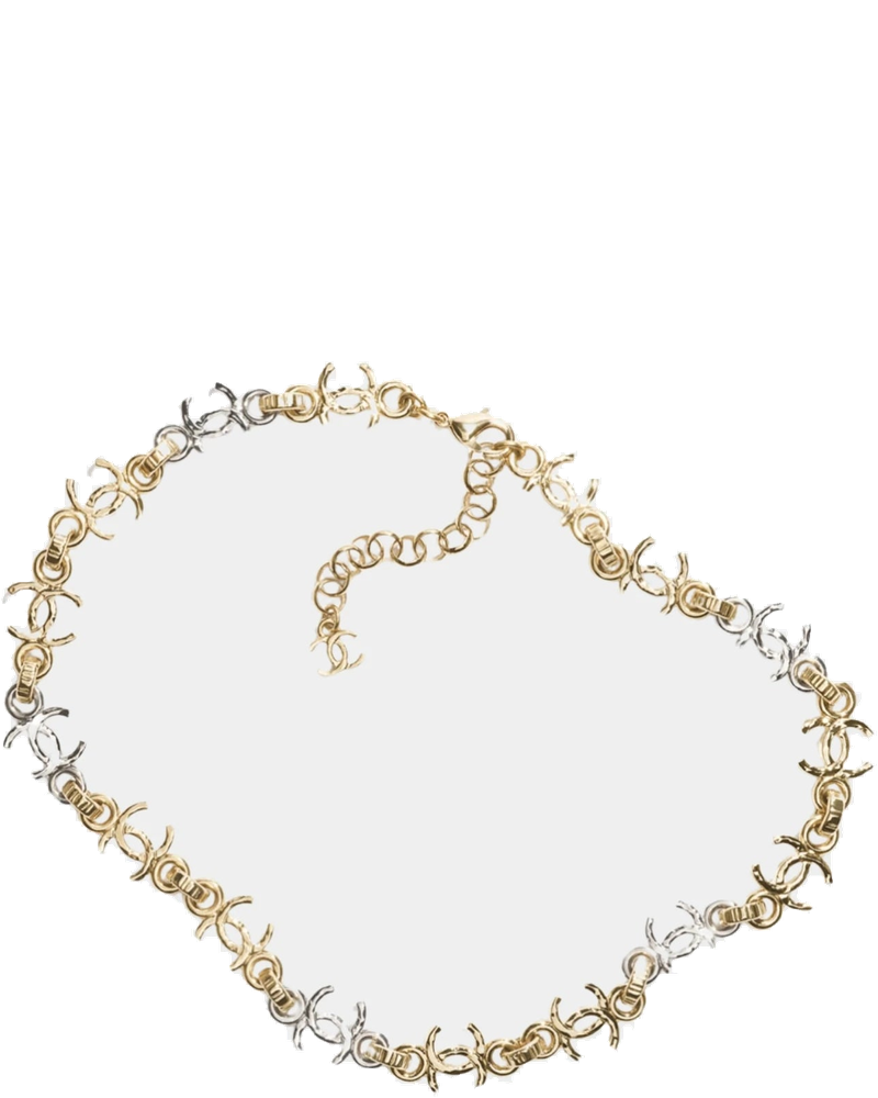 Gold And Silver Metal CC Chain Necklace Chanel – Гарантія оригінальності