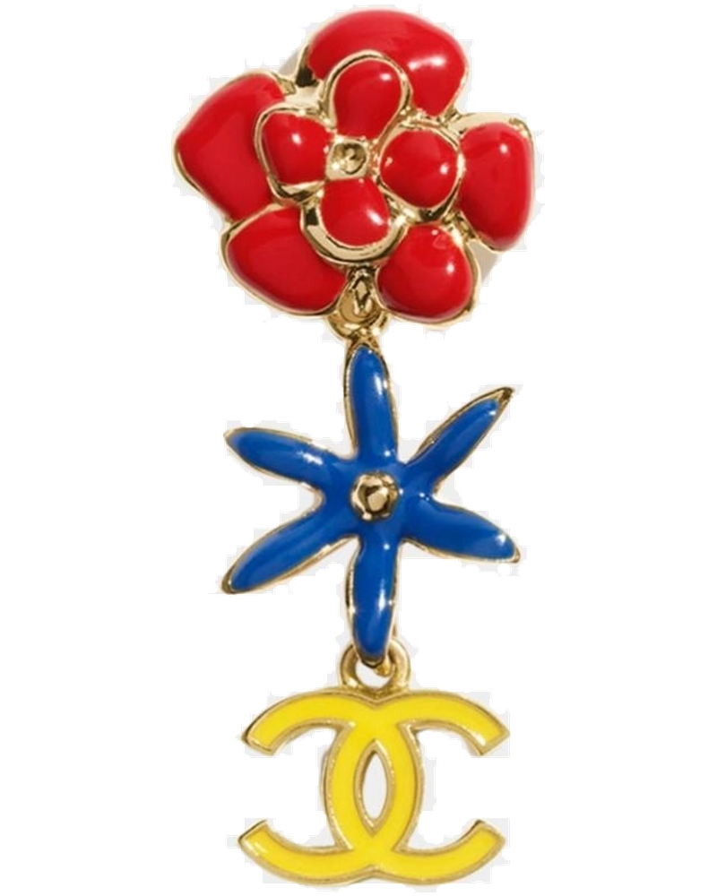 Pendant Earrings Metal & Resin Chanel оригінал – Купити в Україні