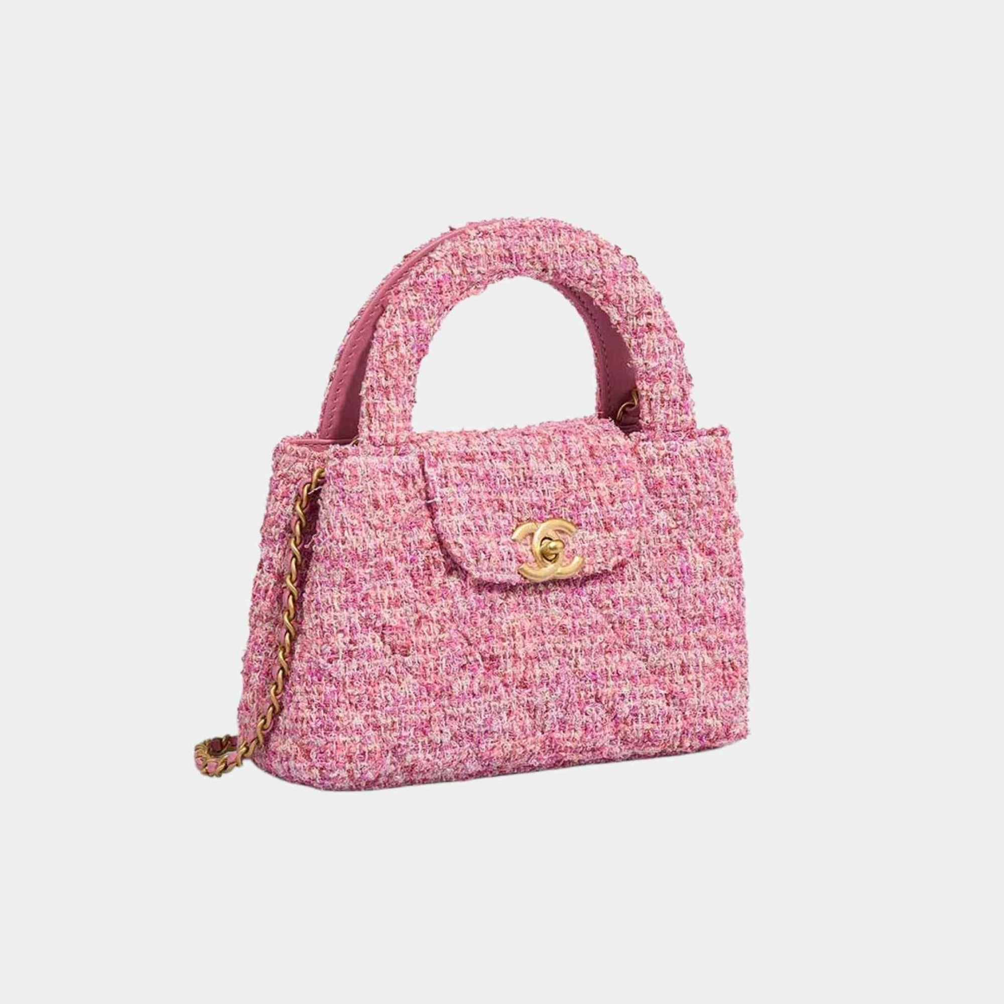 Kelly Medium Tweed Pink Chanel – Гарантія оригінальності – детальний вид