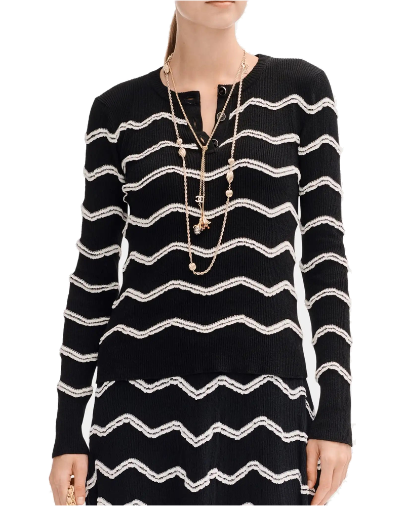 Sweater In Cotton And Mixed Fibers Chanel – Гарантія оригінальності