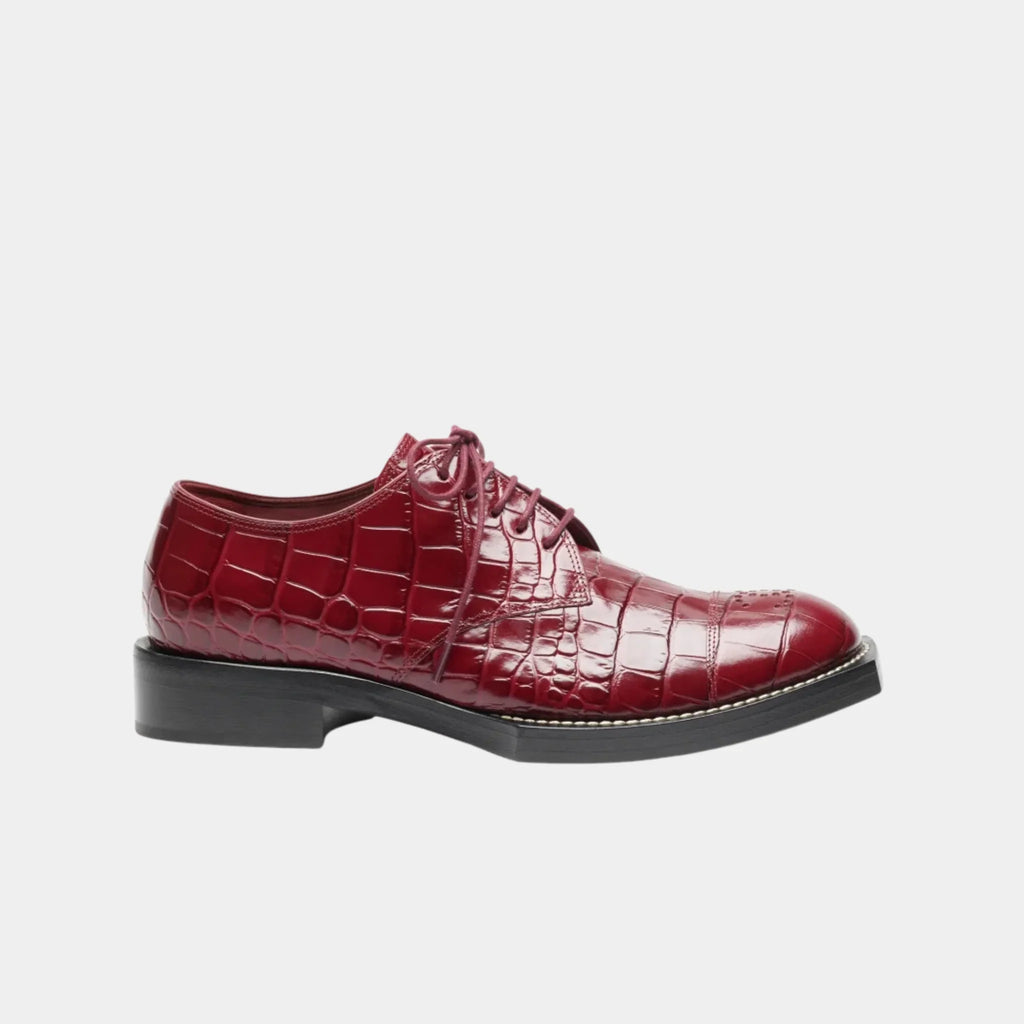 Lace-Up Shoes In Crocodile Embossed Patent Calfskin Chanel – Гарантія оригінальності – збільшений вид