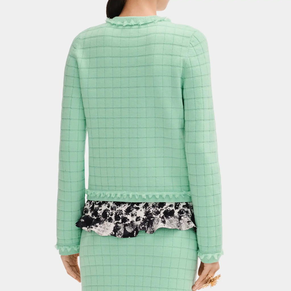 Light Green Jacket In Cashmere Chanel – Гарантія оригінальності – вид ззаду