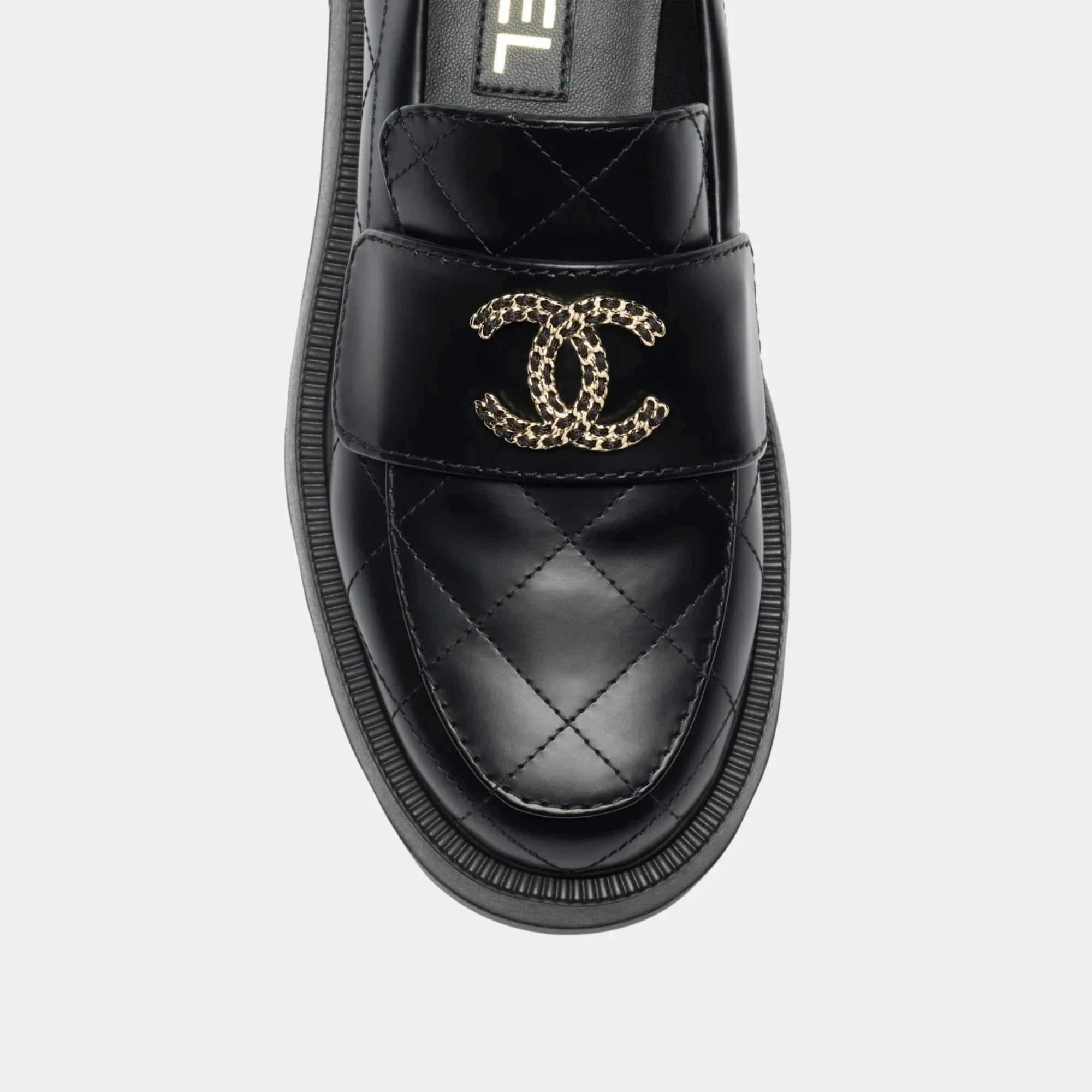 Loafers In Black Calfskin Chanel – Гарантія оригінальності – детальний вид