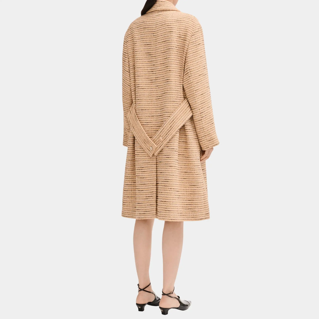 Long Coat In Tweed Chanel – Гарантія оригінальності – вид ззаду