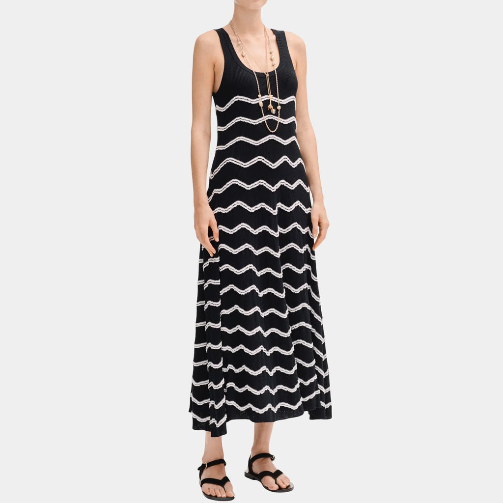 Оригінальна Long Dress In Cotton And Mixed Fibers Chanel – боковий вид