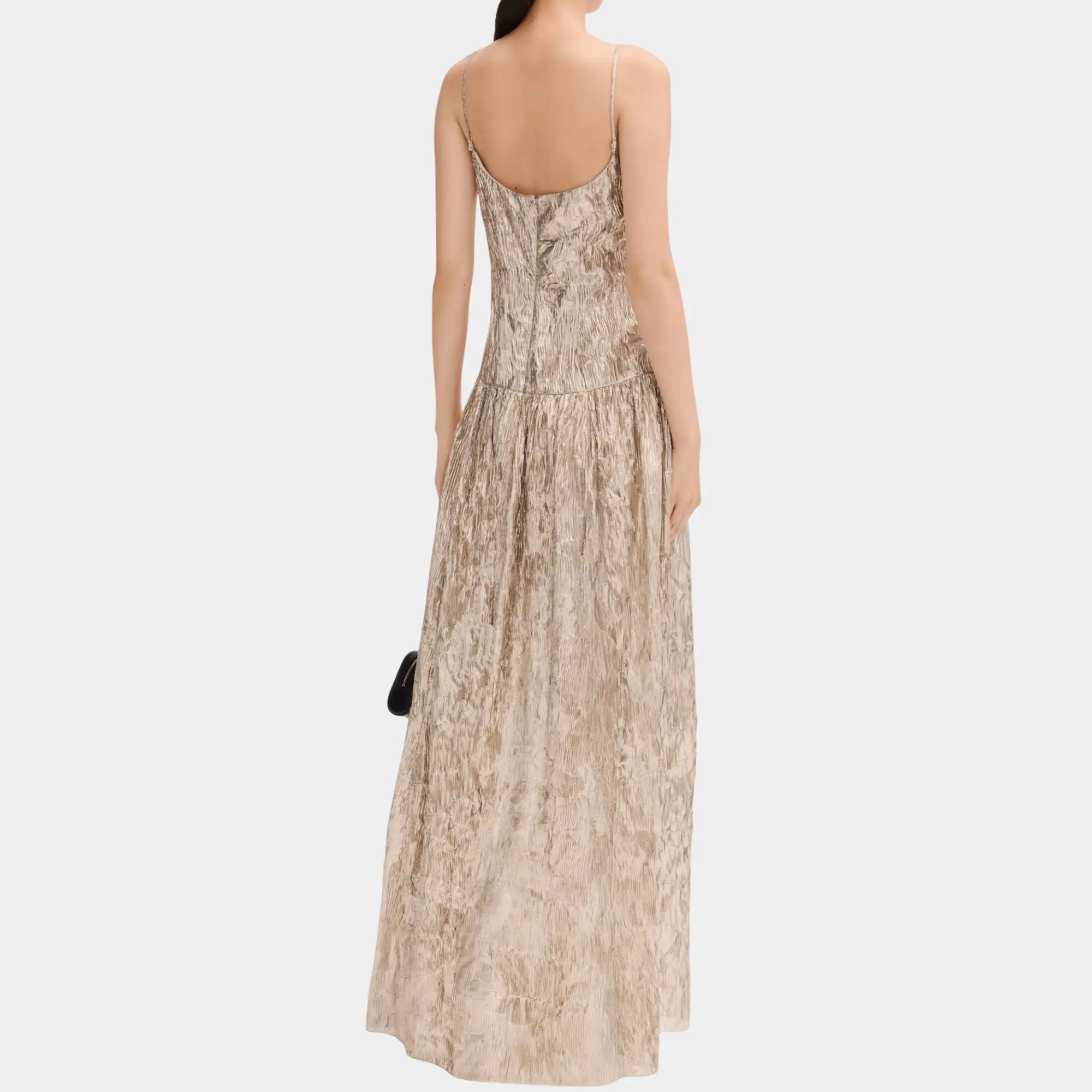 Long Dress In Silk And Mixed Fibers Chanel оригінал – Купити в Україні – вид ззаду