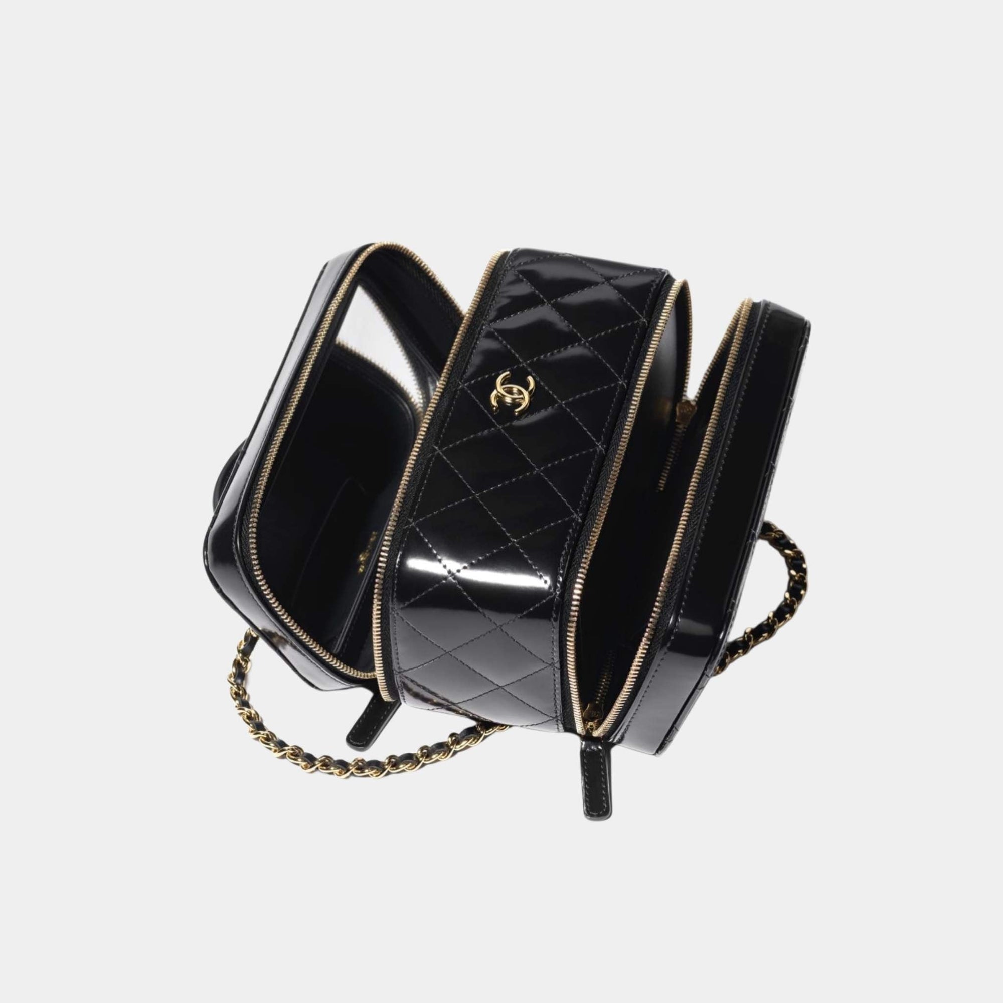 Оригінальна Long Vanity With Chain In Shiny Calfskin Chanel – детальний вид
