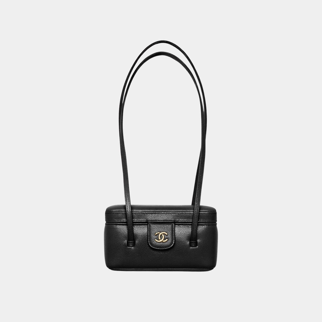 Long Vanity With Leather Strap Grained Shiny Calfskin & Gold Tone Metal Chanel оригінал – Купити в Україні – збільшений вид