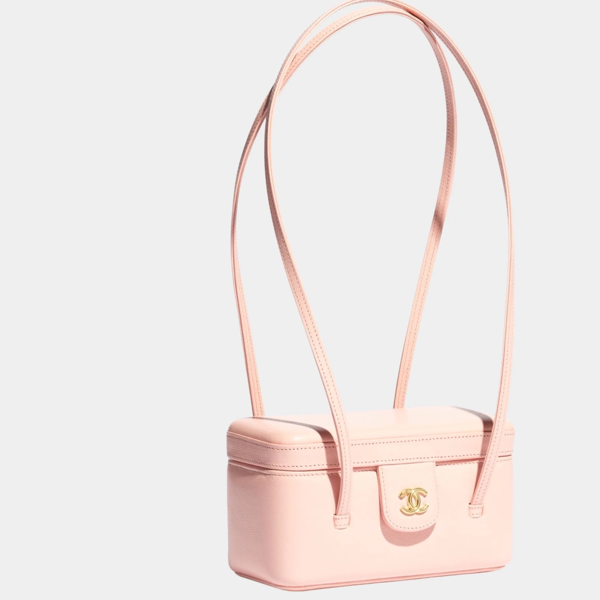 Long Vanity With Leather Strap Grained Shiny Calfskin & Gold Tone Metal Chanel оригінал – Купити в Україні – детальний вид