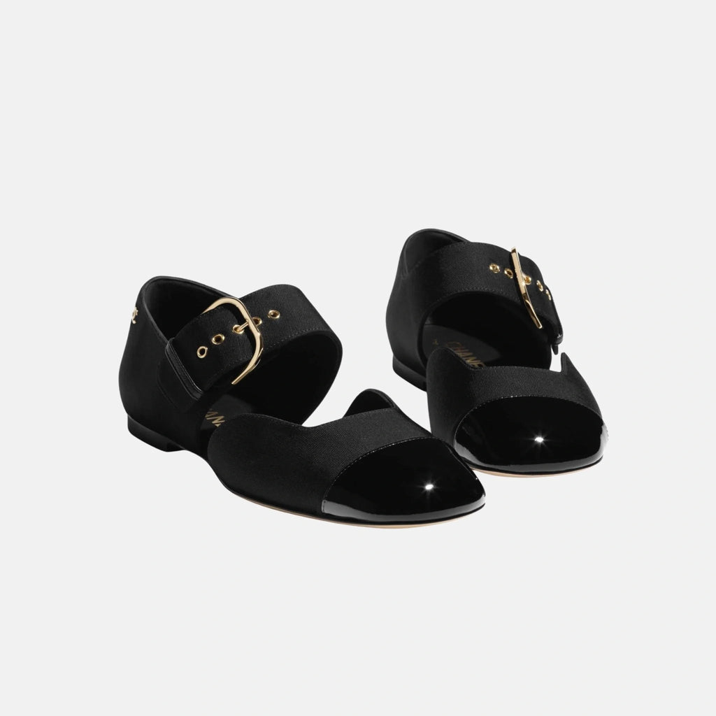 Mary Janes In Grosgrain And Patent Calfskin Chanel оригінал – Купити в Україні – вид ззаду