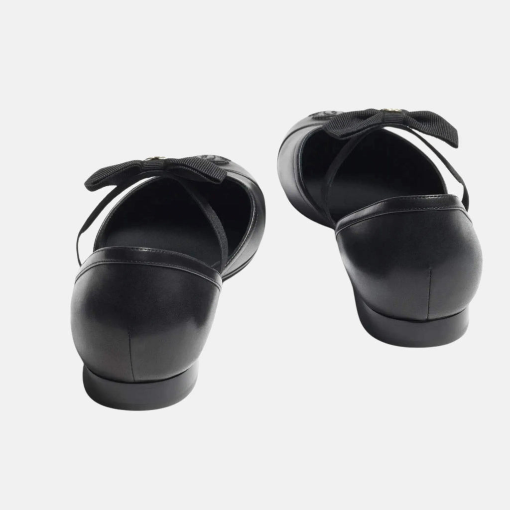 Mary Janes In Black Chanel – Гарантія оригінальності – вид ззаду