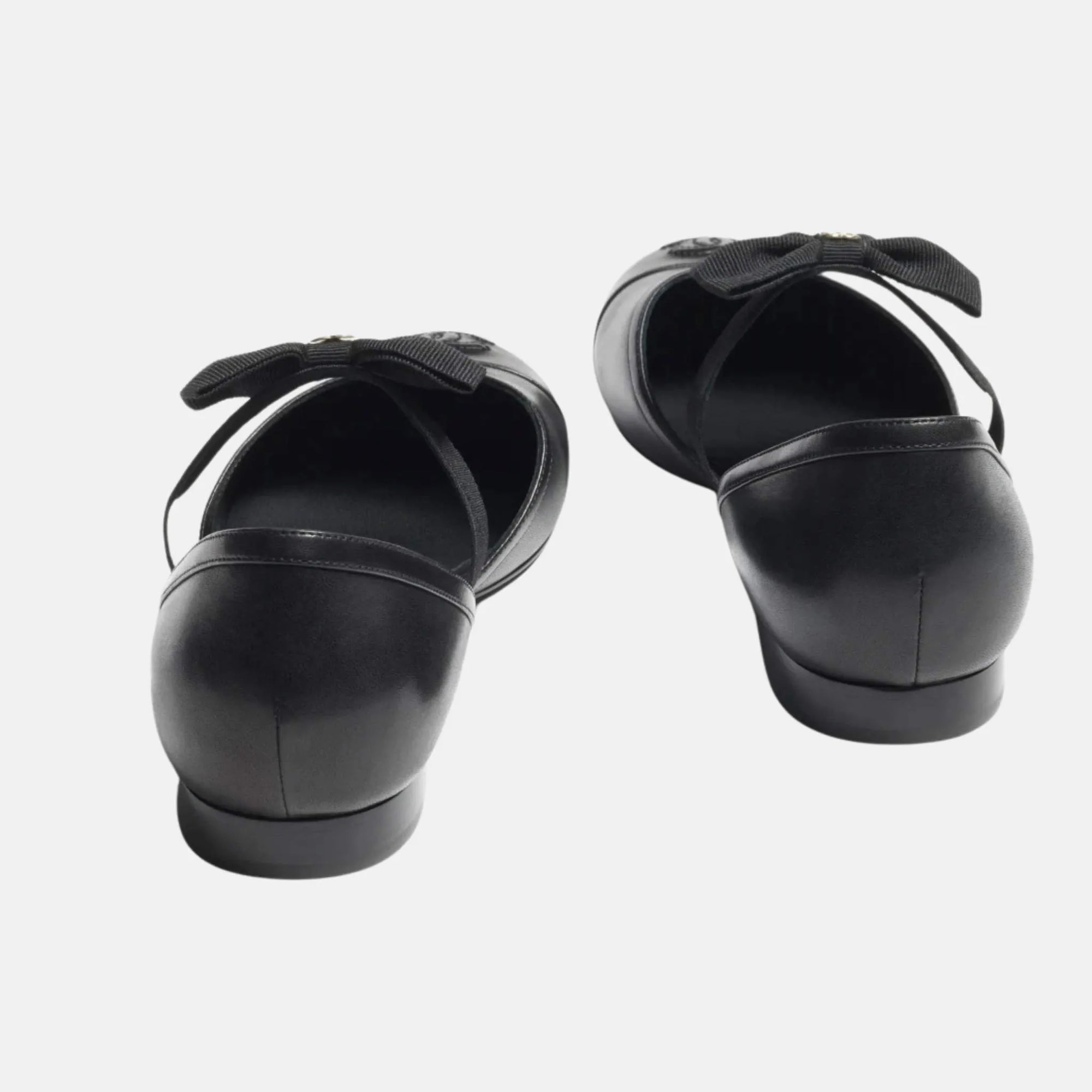 Mary Janes In Black Chanel – Гарантія оригінальності – вид ззаду