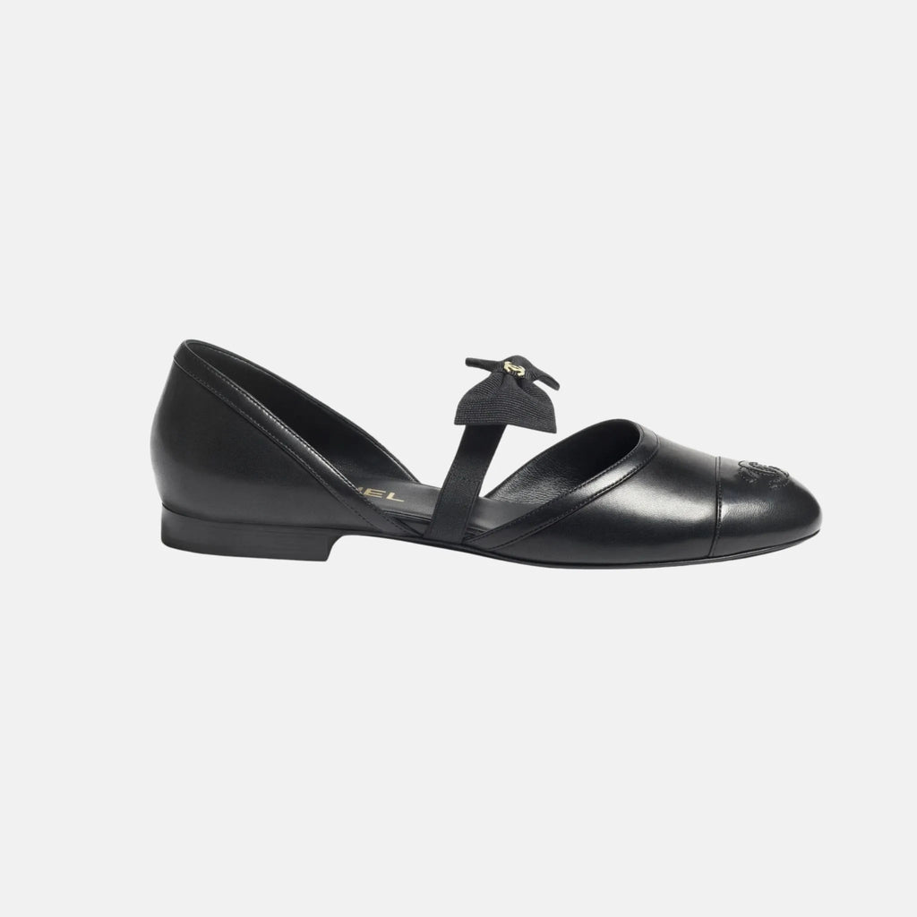 Mary Janes In Black Chanel – Гарантія оригінальності – боковий вид