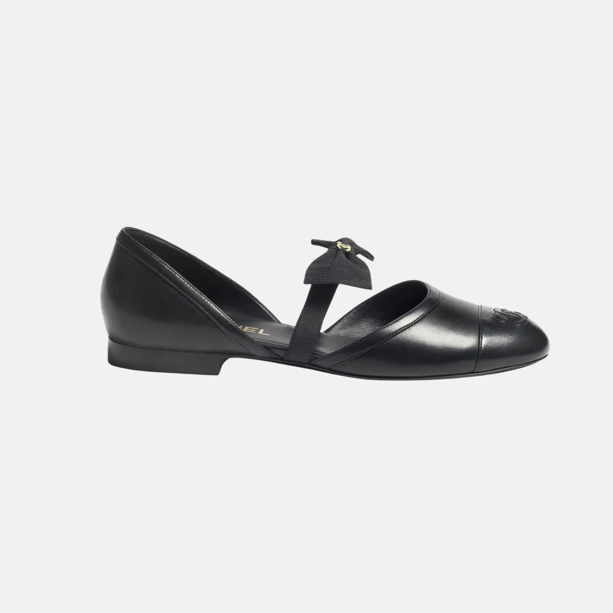 Mary Janes In Black Chanel – Гарантія оригінальності – боковий вид