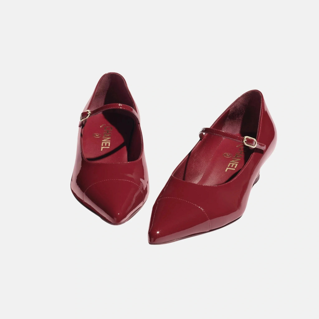 Mary Janes In Patent Calfskin Chanel – Гарантія оригінальності – вид ззаду