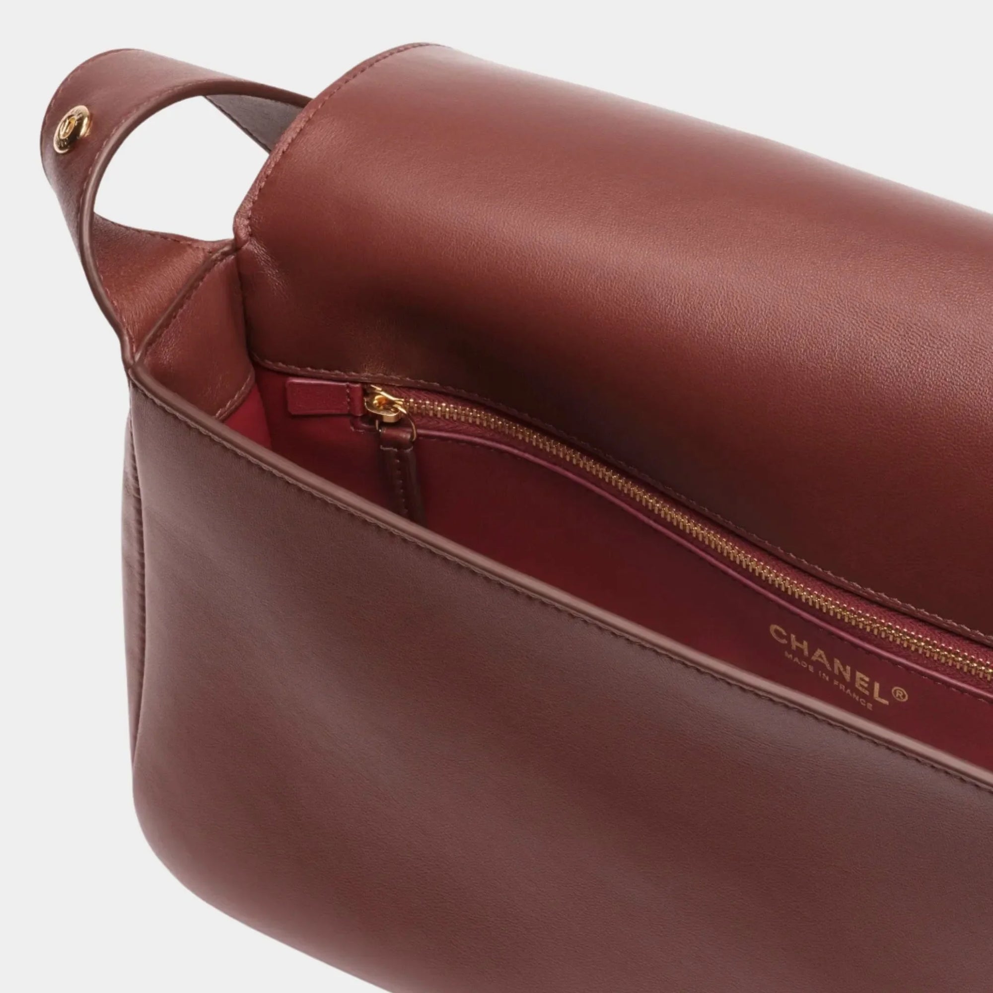 Maxi Messenger Bag Lamb Brown Chanel оригінал – Купити в Україні – детальний вид