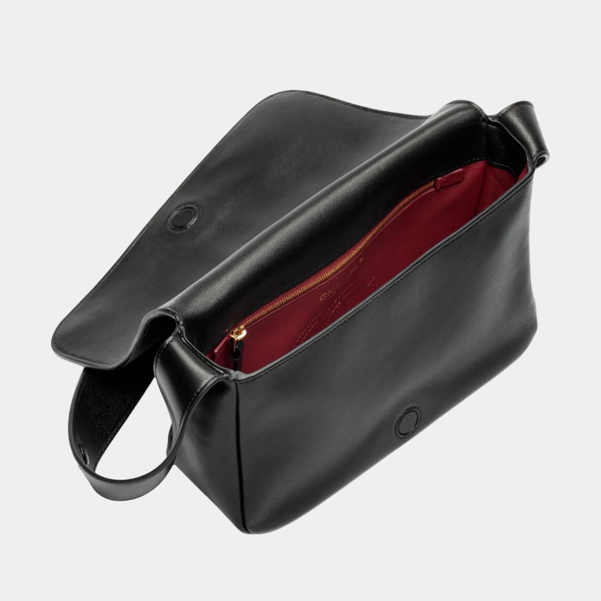 Messenger Bag Lamb Black Chanel оригінал – Купити в Україні – вид ззаду