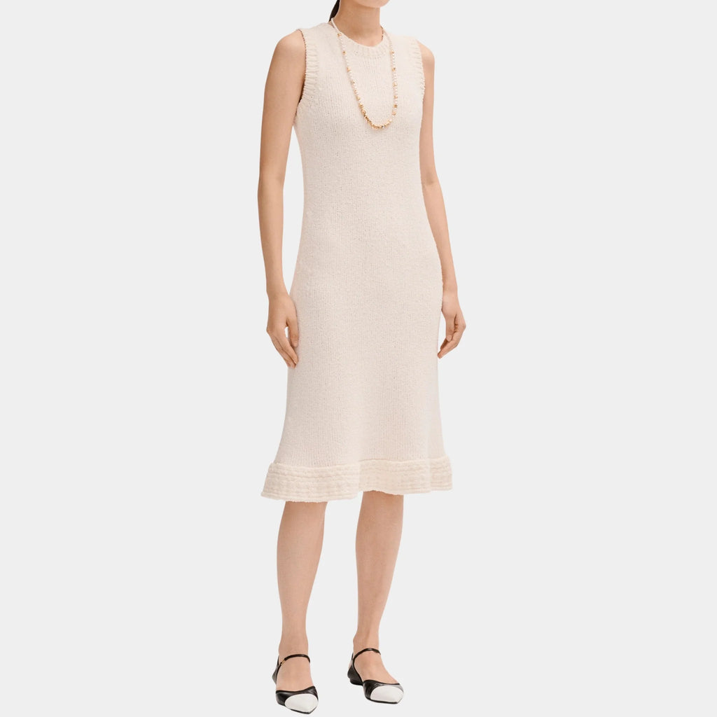 Оригінальна MIDI Dress In Silk Ecru Chanel – боковий вид