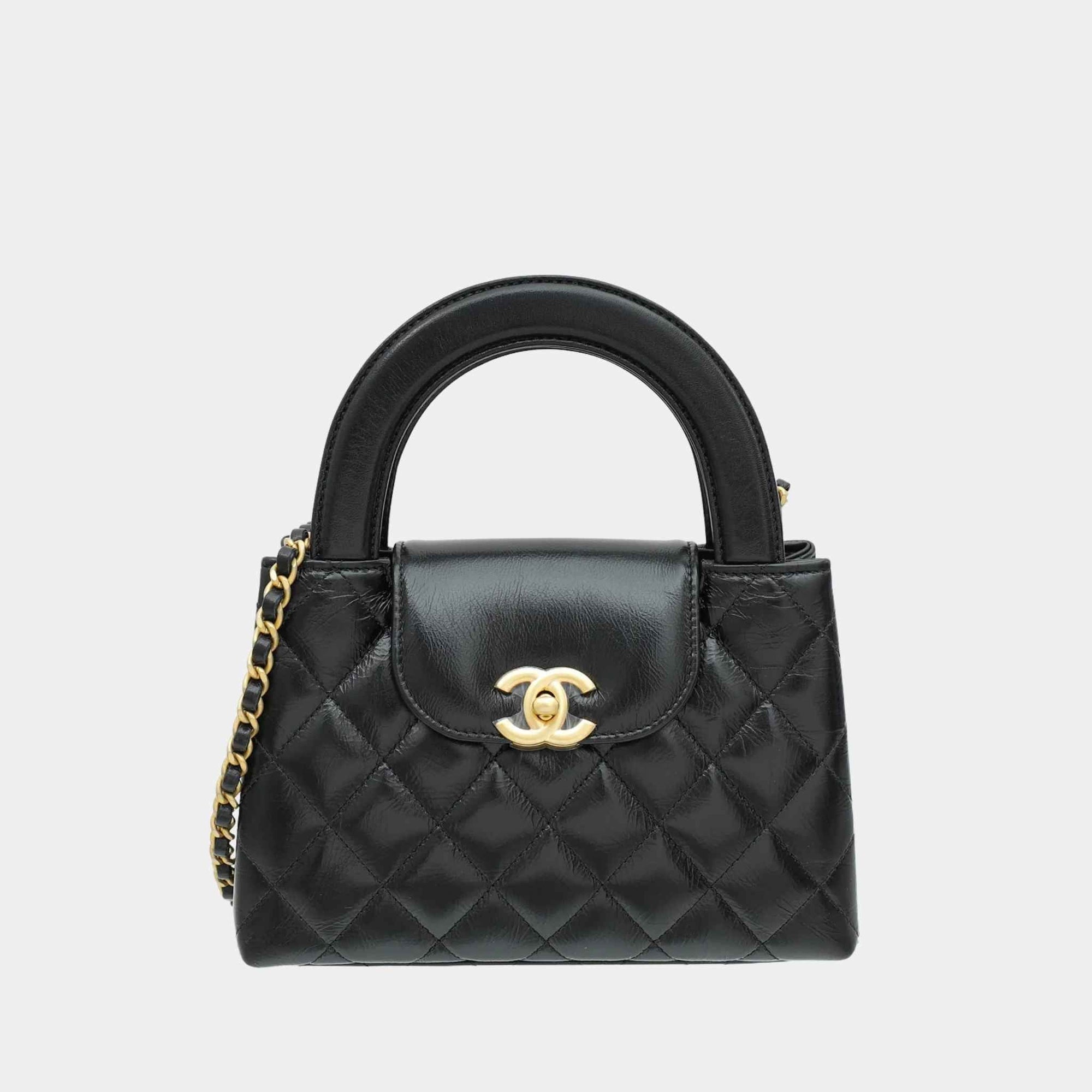 Mini Kelly Black Chanel оригінал – Купити в Україні – боковий вид